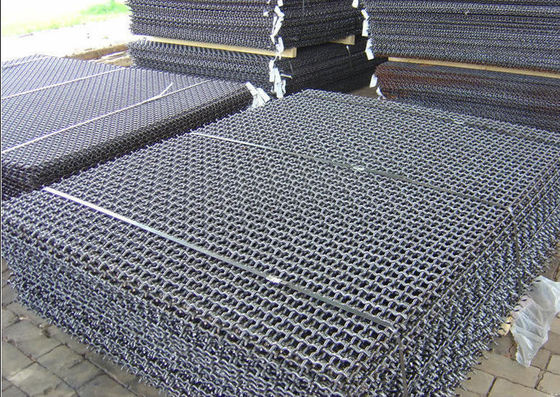 Crimped Sgs Woven Stainless Steel Wire Mesh Large Diameter 5 8 10 20mm Holes