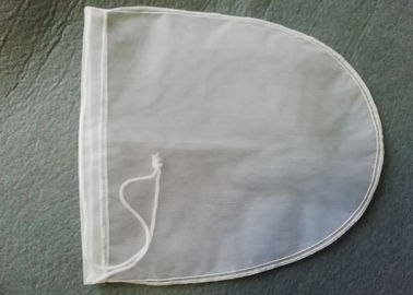 Bolso de filtro de nylon reciclable redondo de la leche de 200 del micrón bolsos de resina con el lazo